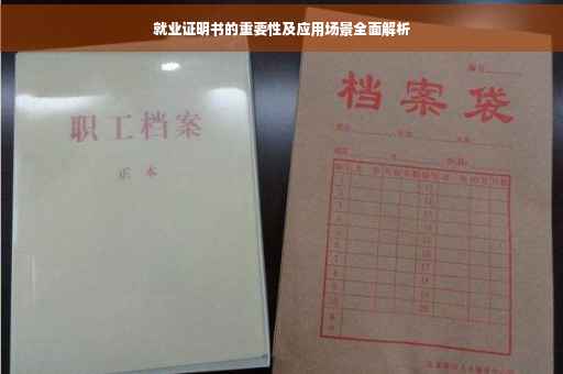 就业证明书的重要性及应用场景全面解析