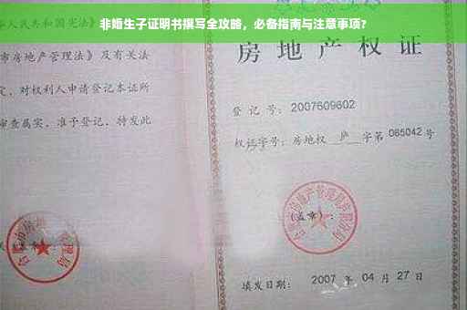 非婚生子证明书撰写全攻略，必备指南与注意事项?
