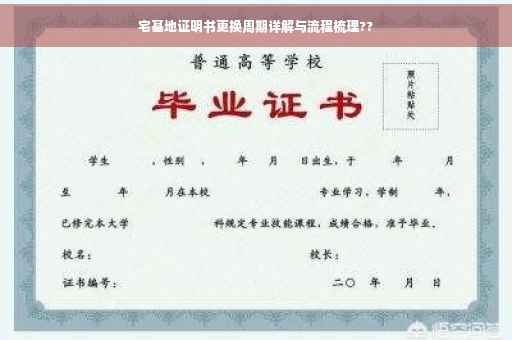 宅基地证明书更换周期详解与流程梳理?? 宅基地证明书更换周期详解与流程梳理??