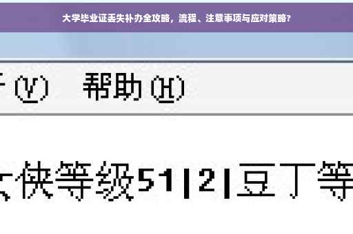 大学毕业证丢失补办全攻略，流程、注意事项与应对策略?