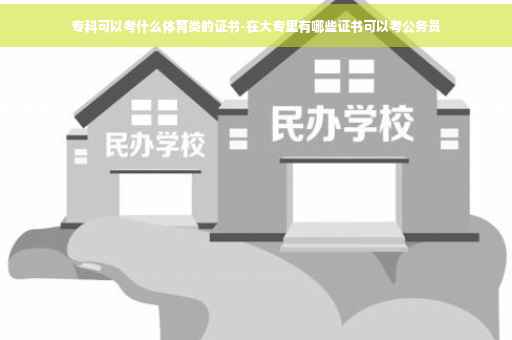 专科可以考什么体育类的证书-在大专里有哪些证书可以考公务员