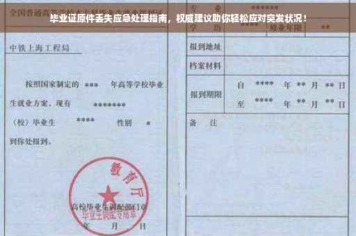 毕业证原件丢失应急处理指南，权威建议助你轻松应对突发状况！