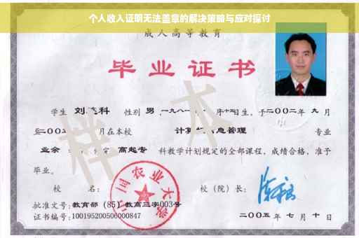 个人收入证明无法盖章的解决策略与应对探讨