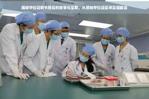 揭秘学位证明书背后的故事与深意，从原始学位证探寻深层解读
