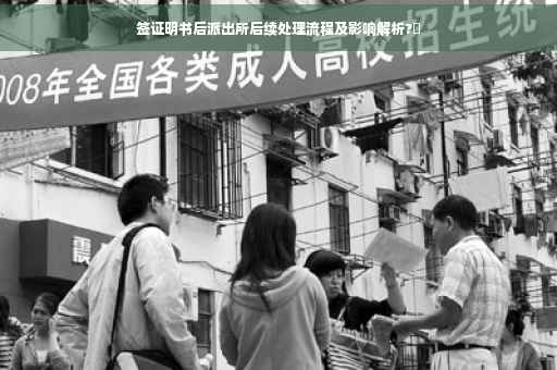 签证明书后派出所后续处理流程及影响解析?✨