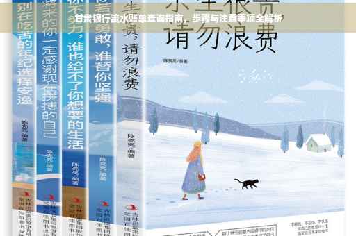 甘肃银行流水账单查询指南，步骤与注意事项全解析