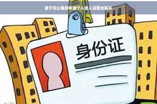 遂宁市公租房申请个人收入证明全解析
