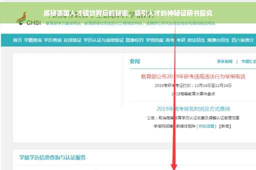 揭秘美国人才磁铁背后的秘密，吸引人才的神秘证明书探究