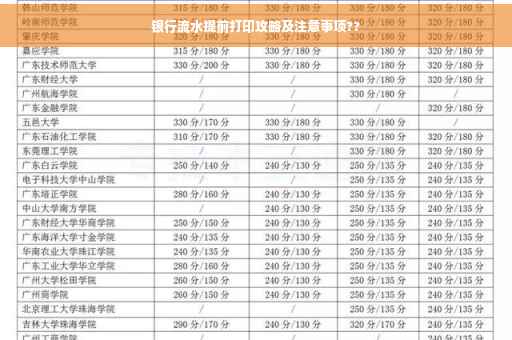银行流水提前打印攻略及注意事项??