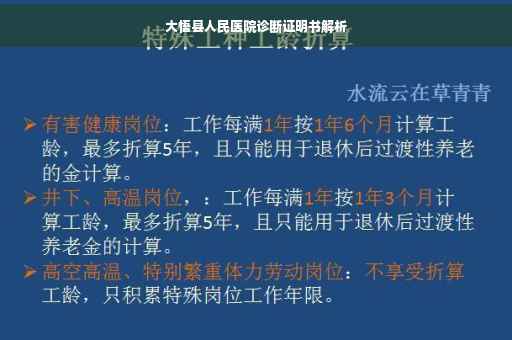 大悟县人民医院诊断证明书解析