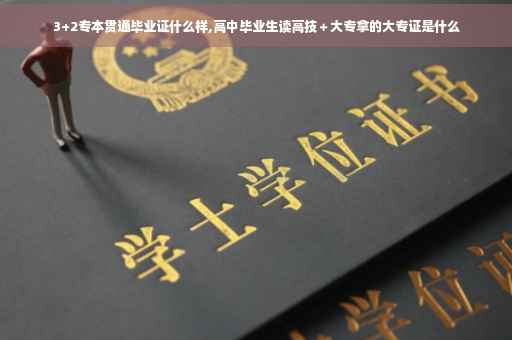 3+2专本贯通毕业证什么样,高中毕业生读高技＋大专拿的大专证是什么