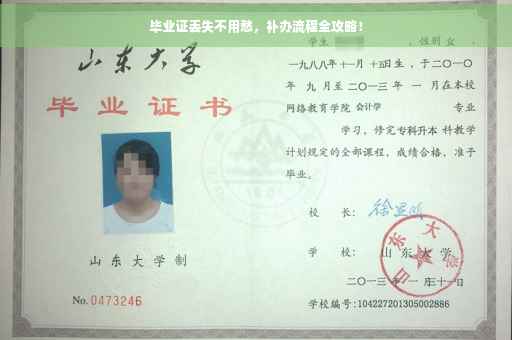 毕业证丢失不用愁，补办流程全攻略！
