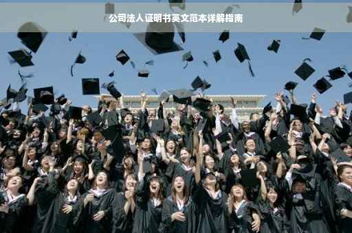 公司法人证明书英文范本详解指南