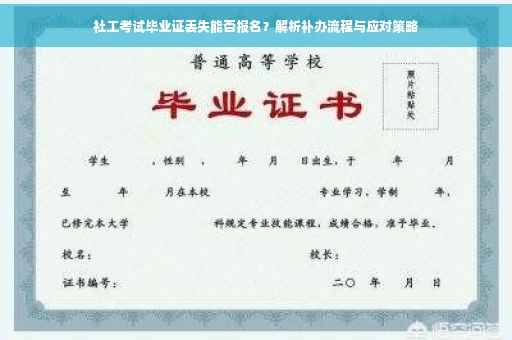 社工考试毕业证丢失能否报名？解析补办流程与应对策略