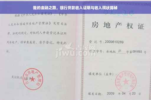 我的金融之路，银行贷款收入证明与收入现状揭秘