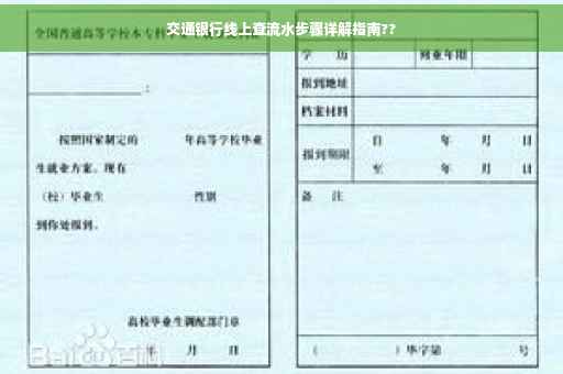 交通银行线上查流水步骤详解指南??