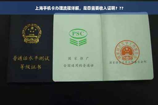 上海手机卡办理流程详解，是否需要收入证明？??