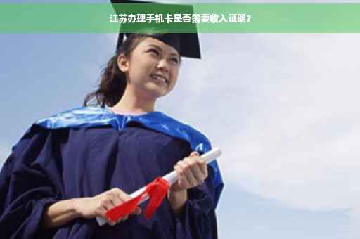 江苏办理手机卡是否需要收入证明？