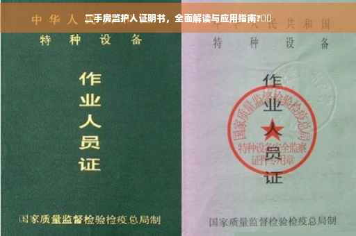 二手房监护人证明书，全面解读与应用指南?​​