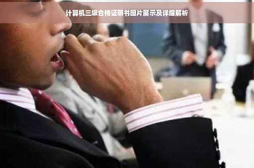 计算机三级合格证明书图片展示及详细解析