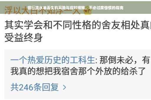 银行流水单丢失的风险与应对措施，不必过度惊慌的指南