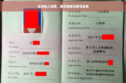 合法收入证明，揭示真相与细节全貌