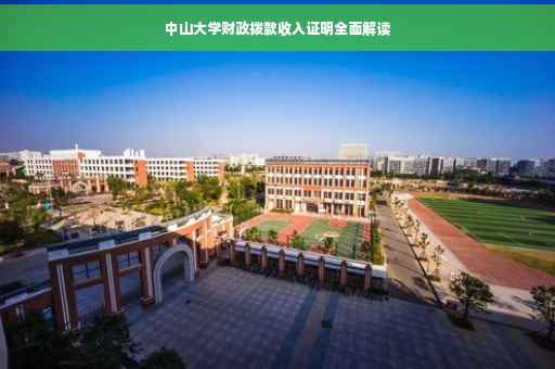 中山大学财政拨款收入证明全面解读