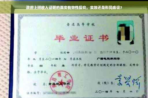 政府上班收入证明的真实有效性探究，实效还是形同虚设？