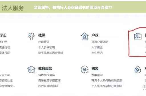 全面解析，被执行人身份证明书的要点与流程??