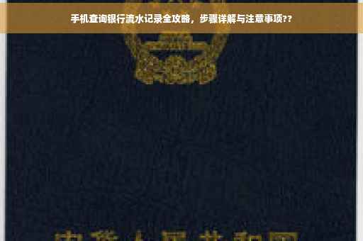 手机查询银行流水记录全攻略，步骤详解与注意事项??