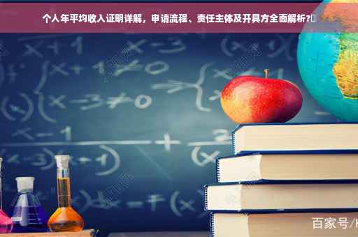 个人年平均收入证明详解，申请流程、责任主体及开具方全面解析?✨