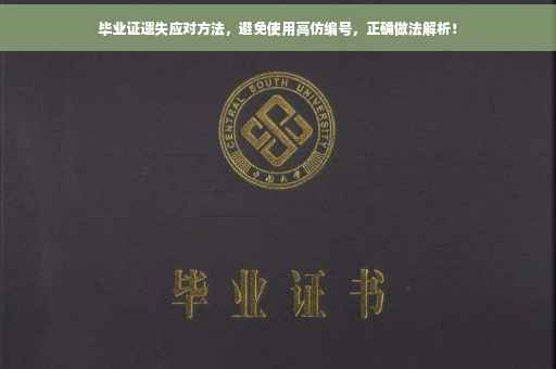 毕业证遗失应对方法，避免使用高仿编号，正确做法解析！