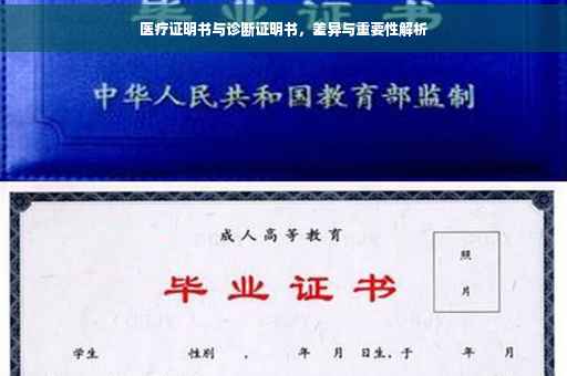 医疗证明书与诊断证明书，差异与重要性解析