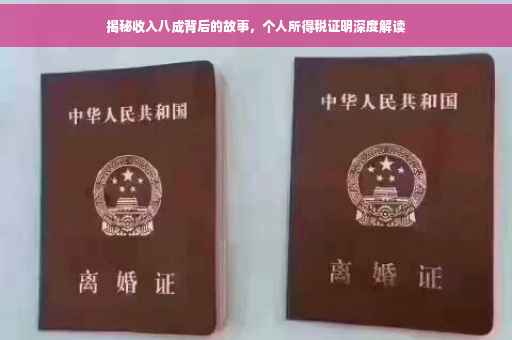揭秘收入八成背后的故事，个人所得税证明深度解读