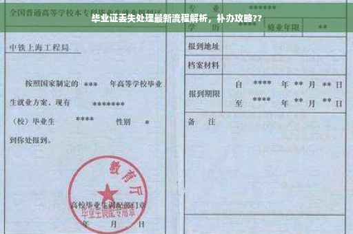 毕业证丢失处理最新流程解析，补办攻略??