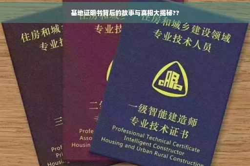 基地证明书背后的故事与真相大揭秘??