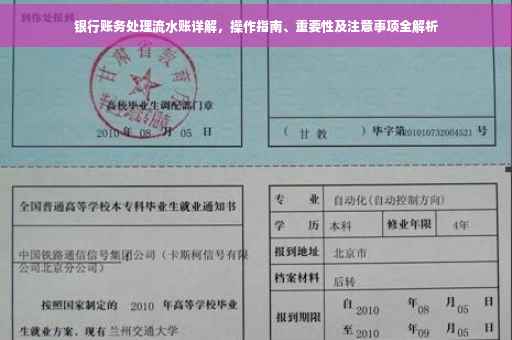 银行账务处理流水账详解，操作指南、重要性及注意事项全解析
