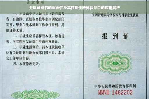 开庭证明书的重要性及其在现代法律程序中的应用解析