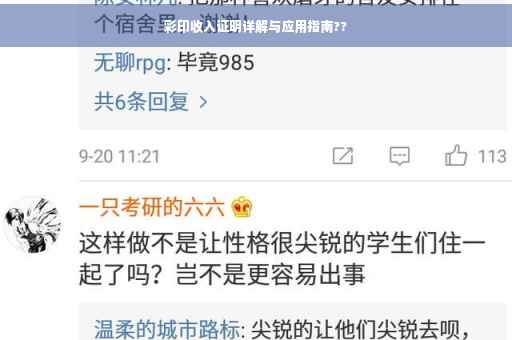 彩印收入证明详解与应用指南??