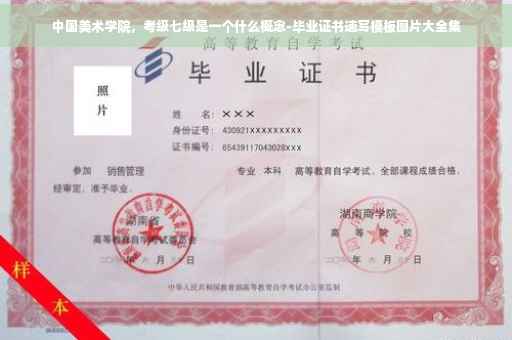 中国美术学院，考级七级是一个什么概念-毕业证书速写模板图片大全集