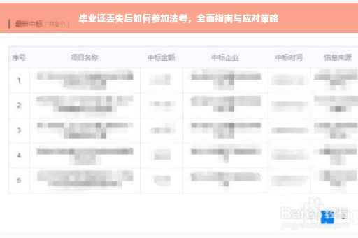 毕业证丢失后如何参加法考，全面指南与应对策略
