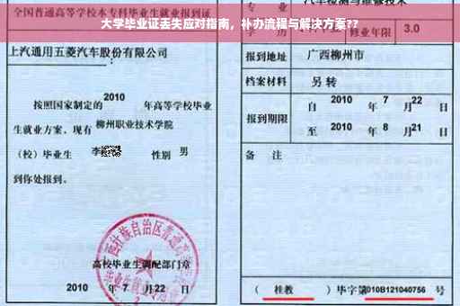 大学毕业证丢失应对指南，补办流程与解决方案??