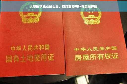 大专医学毕业证丢失，应对策略与补办流程详解