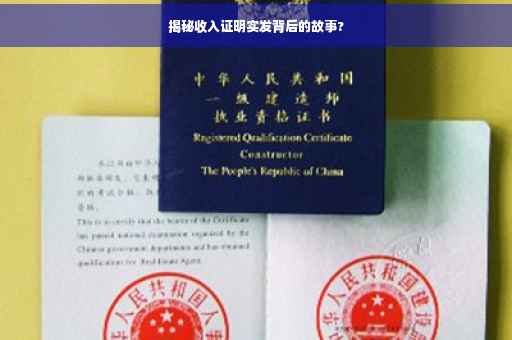 揭秘收入证明实发背后的故事?