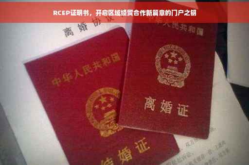 RCEP证明书，开启区域经贸合作新篇章的门户之钥