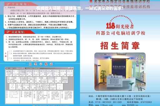 在线收入证明，便捷高效，一站式满足您的需求！
