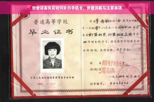 毕业证丢失后如何补办手机卡，步骤详解与注意事项