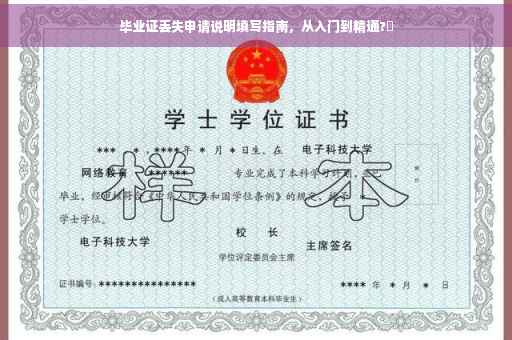 毕业证丢失申请说明填写指南，从入门到精通?✨