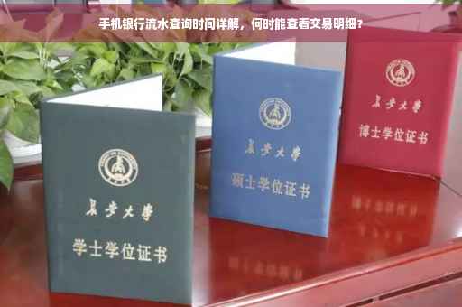 手机银行流水查询时间详解，何时能查看交易明细？