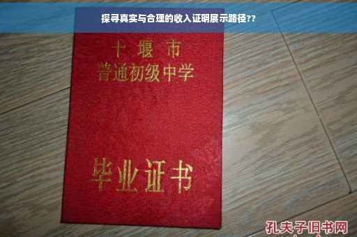 探寻真实与合理的收入证明展示路径??